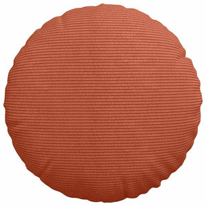 2er Set Sitzkissen Rot-Orange Cord Ø 40cm