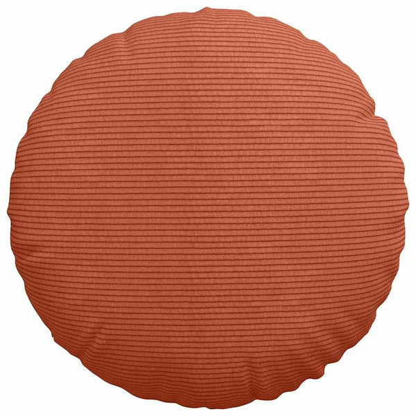 2er Set Sitzkissen Rot-Orange Cord Ø 40cm