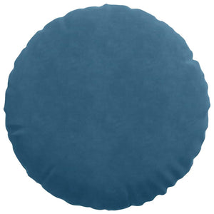 Samt Sitzkissen Blau 2er Set Ø50cm