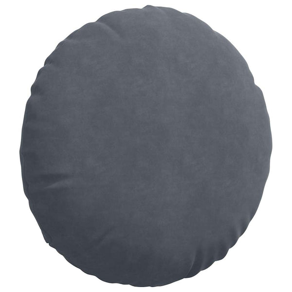 Samt Sitzkissen Dunkelgrau 2er Set Ø50cm
