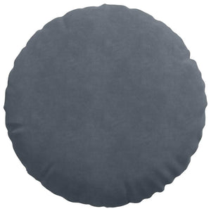 Samt Sitzkissen Dunkelgrau 2er Set Ø50cm