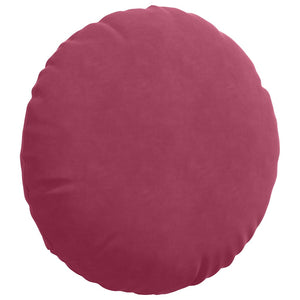 Samt Sitzkissen Weinrot 2er Set Ø50cm