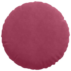 Samt Sitzkissen Weinrot 2er Set Ø50cm