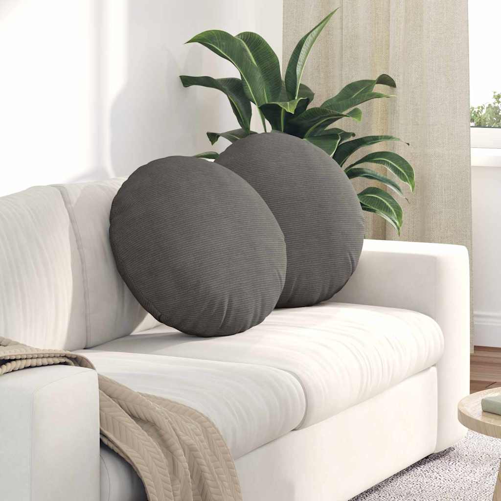 Cord Sitzkissen Hellgrau 2er Set