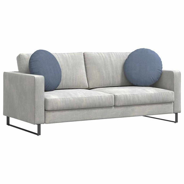 Blaue Cord Sitzkissen, 2er Set