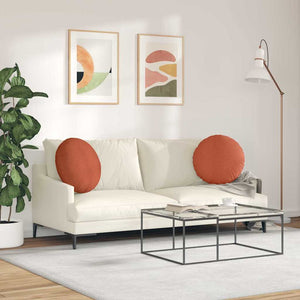 Sitzkissen 2er Set Rot-Orange Cord