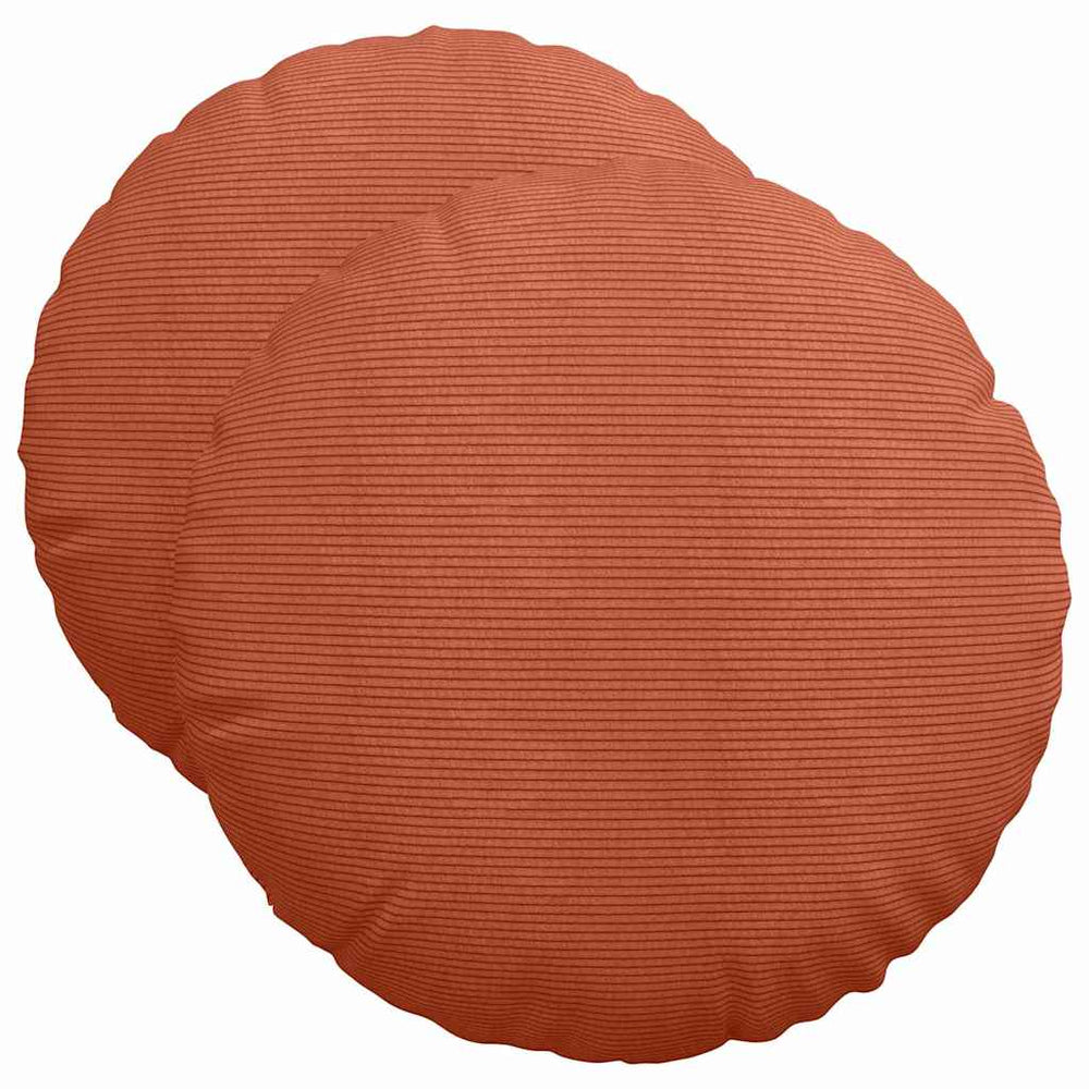 Sitzkissen 2er Set Rot-Orange Cord