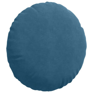 Blaue Samt Sitzkissen Ø60cm - 2er Set