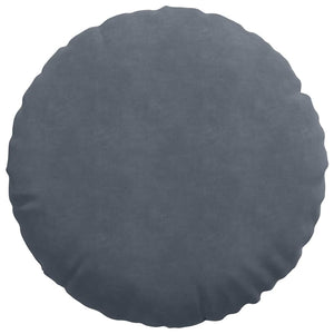 Sitzkissen 2er Set Dunkelgrau Samt Ø60cm