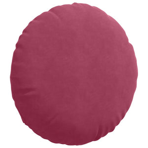 Sitzkissen Weinrot Samt Ø60cm 2er Set