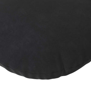 Schwarze Samt Sitzkissen Ø60cm - 2er Set