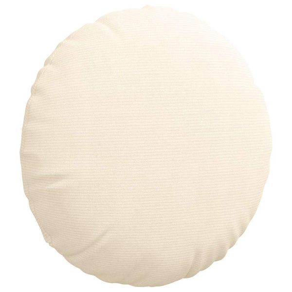 Cord Sitzkissen Creme 2er Set Ø60cm