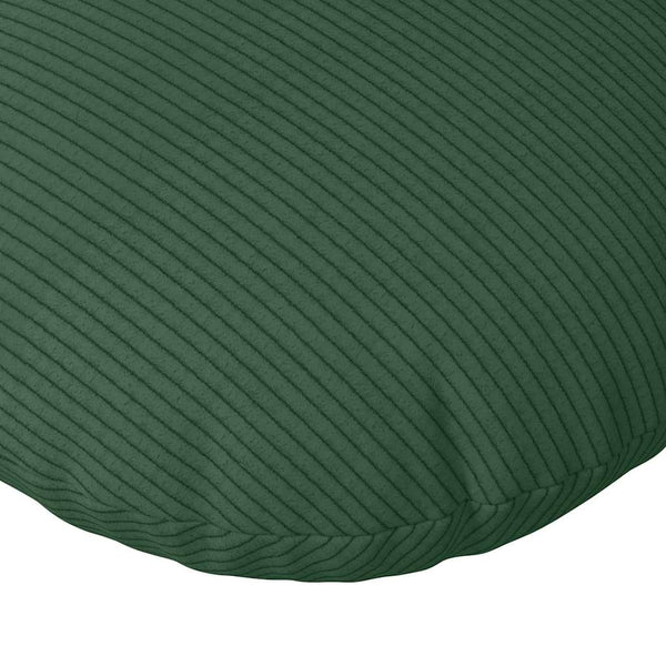 Cord Sitzkissen Dunkelgrün 2er Set Ø60cm