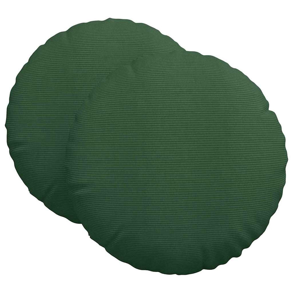 Cord Sitzkissen Dunkelgrün 2er Set Ø60cm