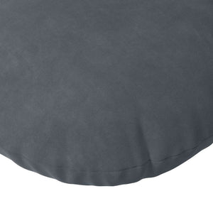 Sitzkissen 2er Set Dunkelgrau Samt Ø 80cm