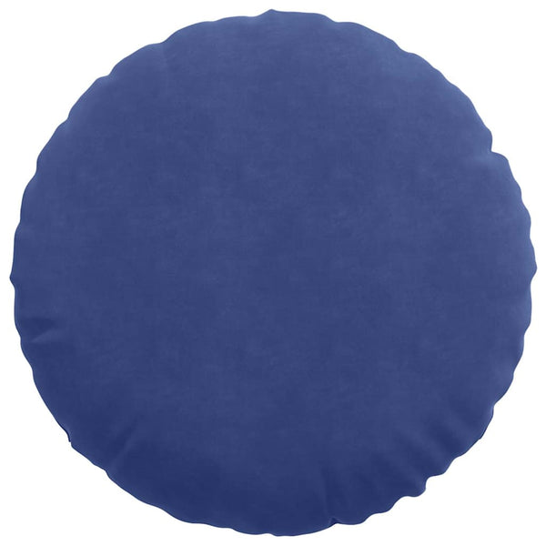 Samt Sitzkissen Polizeiblau 2er-Set Ø 80cm