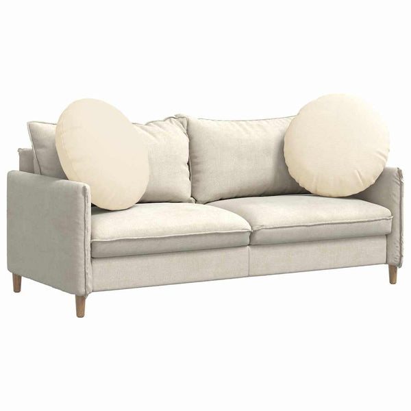 Sitzkissen 2er-Set Creme Cord Ø 80cm