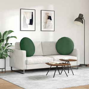 Sitzkissen 2er Set Dunkelgrün Cord