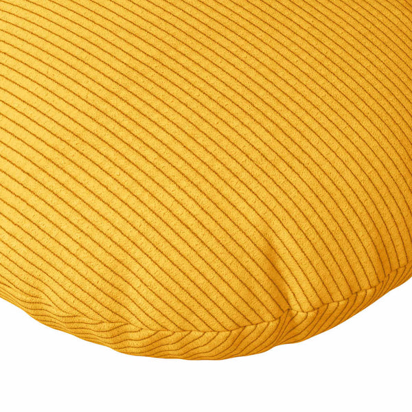 Gelbe Sitzkissen Cordstoff Ø 80cm, 2er-Set