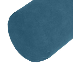 vidaXL Traversins 2 pcs Bleu Ø 15 x 40 cm Tissu de velours côtelé