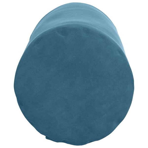 vidaXL Traversins 2 pcs Bleu Ø 15 x 40 cm Tissu de velours côtelé
