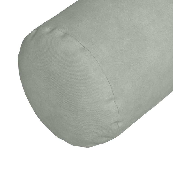 Bolsterkissen 2er-Set Hellgrau Cord 15x40 cm
