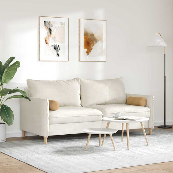 Bolsterkissen 2er Set Braun Cord 15x40cm