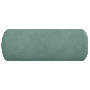 2er-Set Bolsterkissen Cord Meergrün Ø 15x40cm