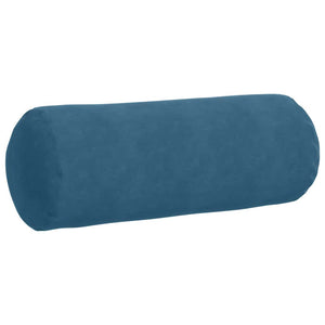 2er Set Bolsterkissen Blau Cord 25x70cm