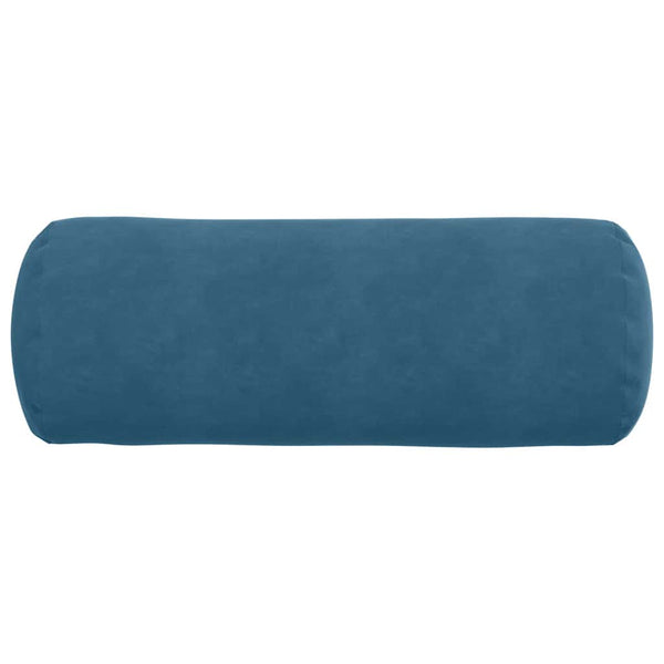 2er Set Bolsterkissen Blau Cord 25x70cm