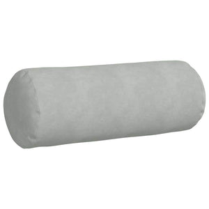 2er-Set Bolsterkissen Hellgrau Cord 25x70 cm