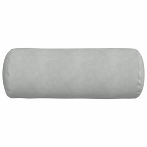 2er-Set Bolsterkissen Hellgrau Cord 25x70 cm