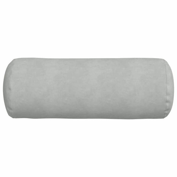 2er-Set Bolsterkissen Hellgrau Cord 25x70 cm