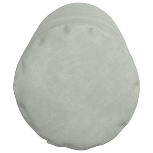 2er-Set Bolsterkissen Hellgrau Cord 25x70 cm