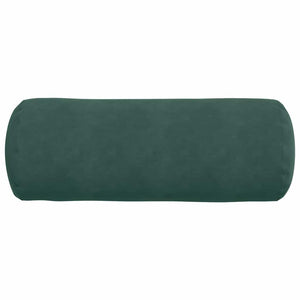 2er Set Bolsterkissen Dunkelgrün Cord 25x70 cm