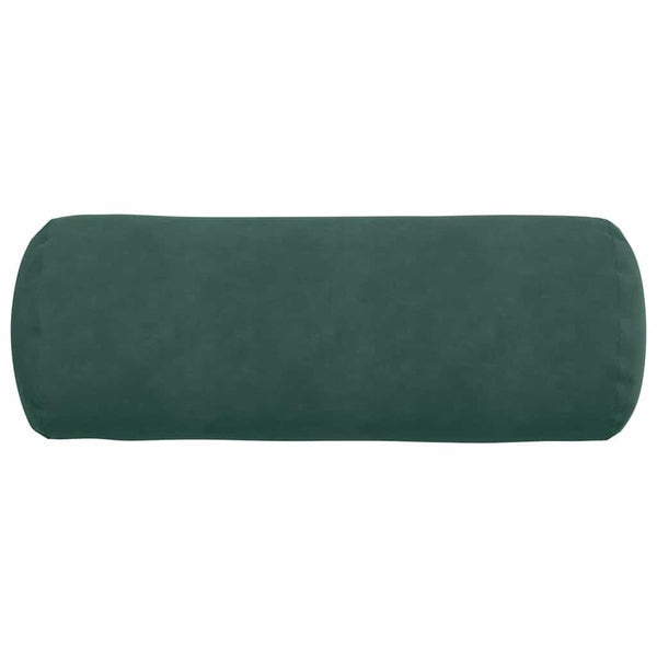2er Set Bolsterkissen Dunkelgrün Cord 25x70 cm