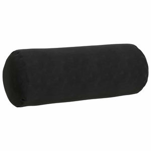 Bolsterkissen 2er-Set Schwarz Cord Ø25x70cm