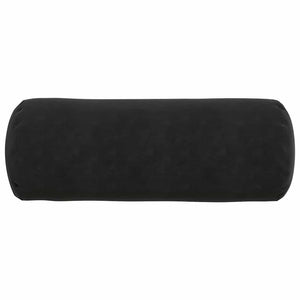 Bolsterkissen 2er-Set Schwarz Cord Ø25x70cm
