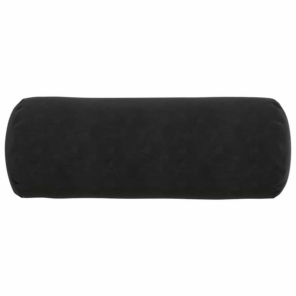 Bolsterkissen 2er-Set Schwarz Cord Ø25x70cm