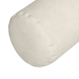 2er-Set Bolsterkissen Creme Cord 25x70 cm