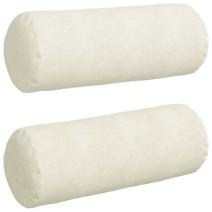 2er-Set Bolsterkissen Creme Cord 25x70 cm