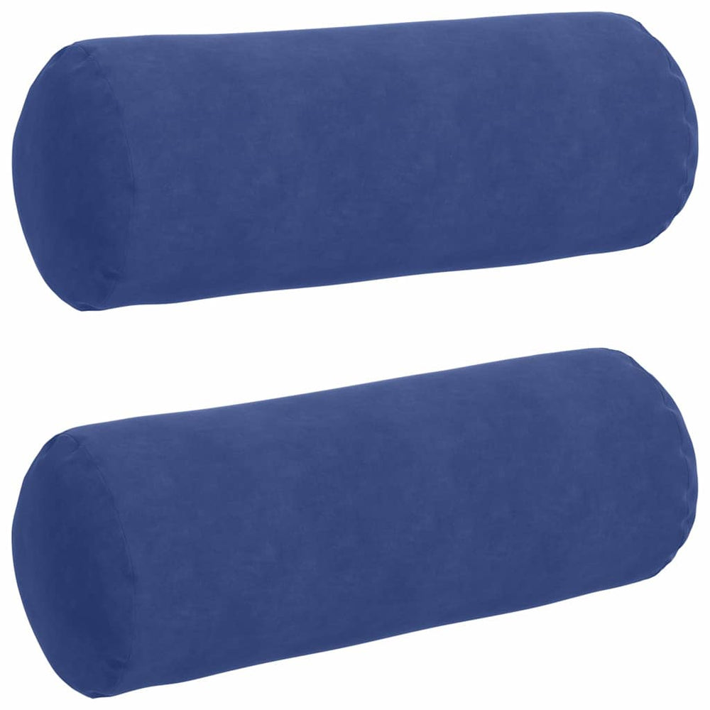 2er Set Bolsterkissen Polizeiblau Cord