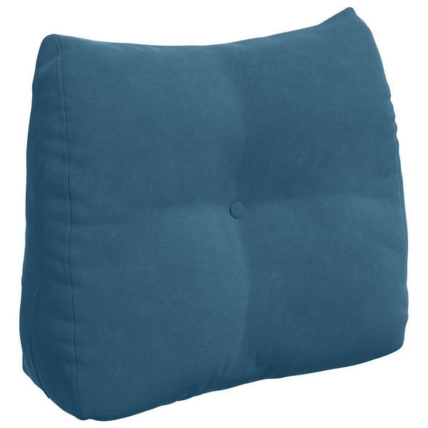 Blaues Samt Rückenkissen 60 cm