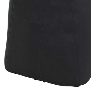 Schwarzes Samt Rückenkissen 60 cm