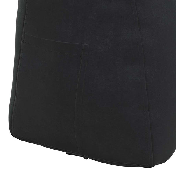 Schwarzes Samt Rückenkissen 60 cm