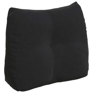 Schwarzes Samt Rückenkissen 60 cm