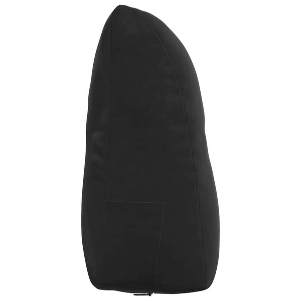 Schwarzes Samt Rückenkissen 60 cm