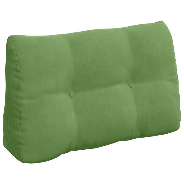 Hellgrünes Samt Rückenkissen 80cm