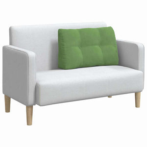 Hellgrünes Samt Rückenkissen 80cm