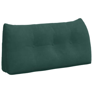 Samt Rückenkissen Dunkelgrün 100cm